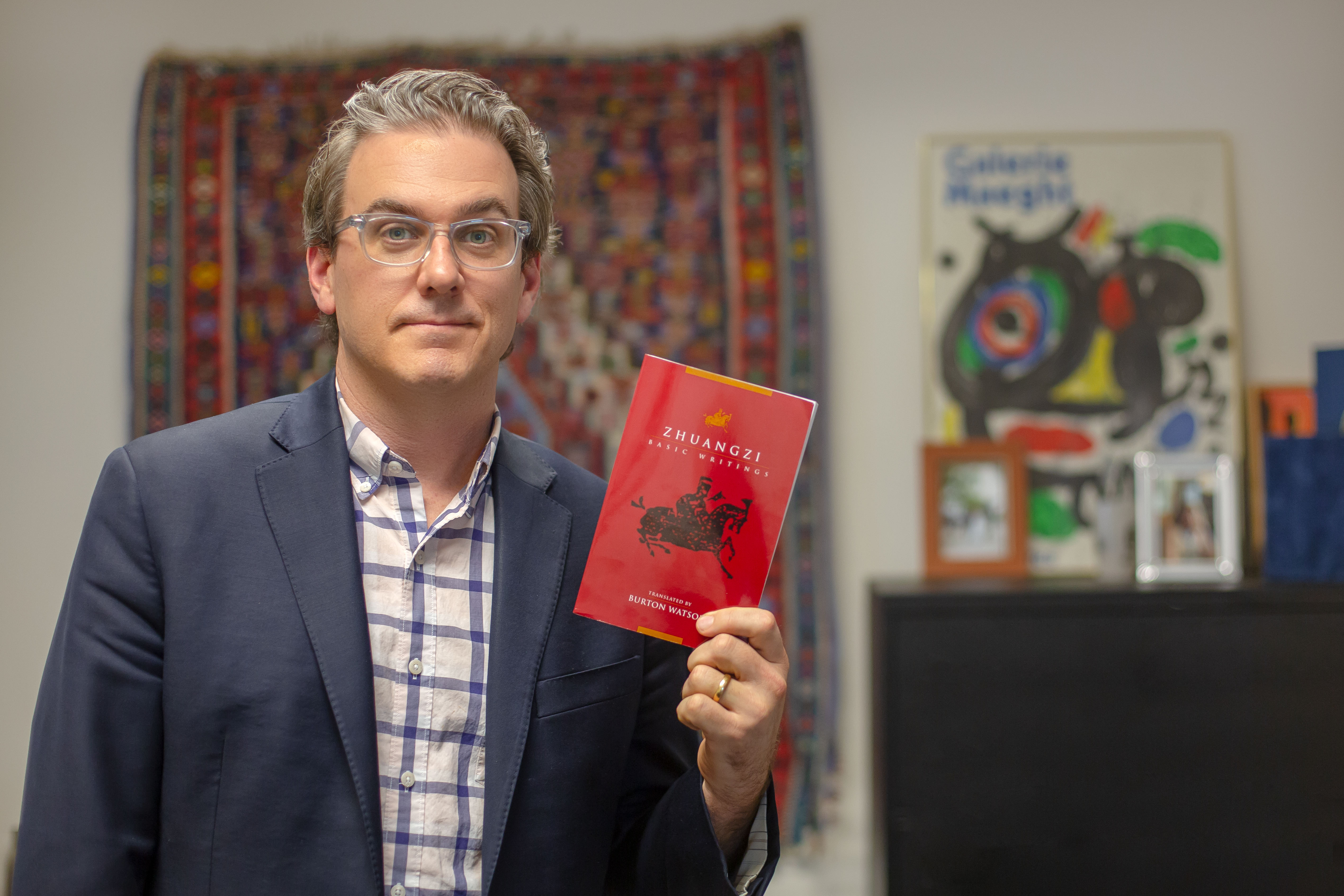 Man holding a book